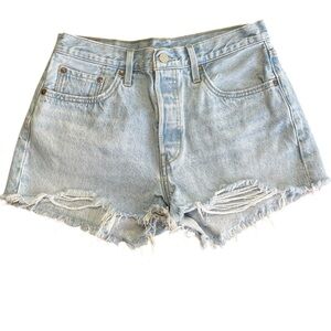 Levi’s 501 Cutoff Denim Jean Shorts Size 29